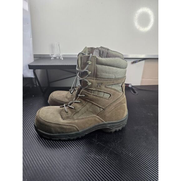 Tactical Research Mens 8M Green Suede Fabric 9" Tactical Boots TR 601 Z CDT - Picture 5 of 8